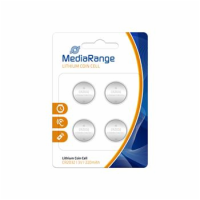 MediaRange Premium Lithium baterie CR2032 3V blister 4ks/...