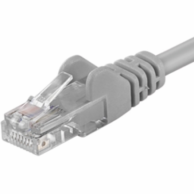 PREMIUMCORD Patch kabel UTP RJ45-RJ45 CAT5e 7m šedá