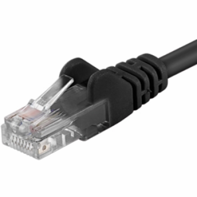 PREMIUMCORD Patch kabel UTP RJ45-RJ45 CAT5e 0.25m černá