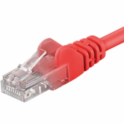 PREMIUMCORD Patch kabel UTP RJ45-RJ45 CAT5e 0.5m červená