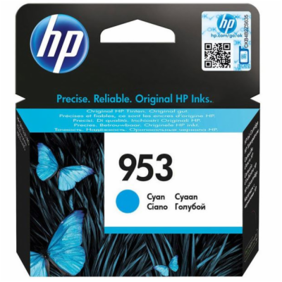 HP inkoustová kazeta 953 azurová F6U12AE originál