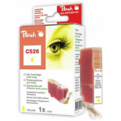 PEACH kompatibilní cartridge Canon CLI-526Y, Yellow, 10 ml