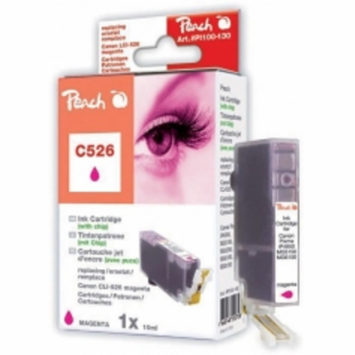 PEACH kompatibilní cartridge Canon CLI-526M, Magenta, 10 ml