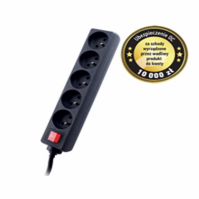 GEMBIRD Surge protector TRACER Power Patrol 5 m Black (5 ...