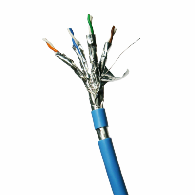 Datacom 12151 F/FTP, drát, CAT6A, LSOH, 100m, modrý DATAC...