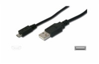 PremiumCord Kabel micro USB 2.0, A-B 3m