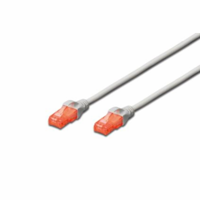 Digitus Patch Cable, CAT 6 UTP, AWG 26, měď, šedý 7m