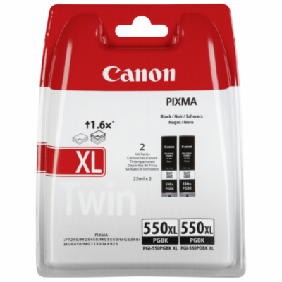 Canon CARTRIDGE PGI-550XL BK černá TWIN-PACK SEC pro iP72...