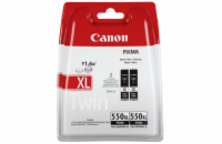 Canon CARTRIDGE PGI-550XL BK černá TWIN-PACK SEC pro iP7250,iP8750,iX6850,MX925,MX725,MG5450,MG5550,MG5655 (1000 str.)