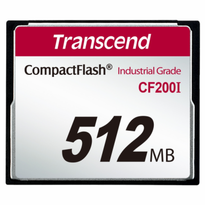 Transcend 512MB INDUSTRIAL TEMP CF200I CF CARD, paměťová ...