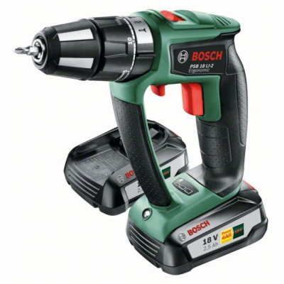 Bosch PSB 18 LI-2 Ergonomic, 2 aku, kufr (0.603.9B0.301)