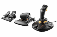 Thrustmaster Joystick T16000M Flight Pack + plynový pedál + pedálová sada, pro PC 