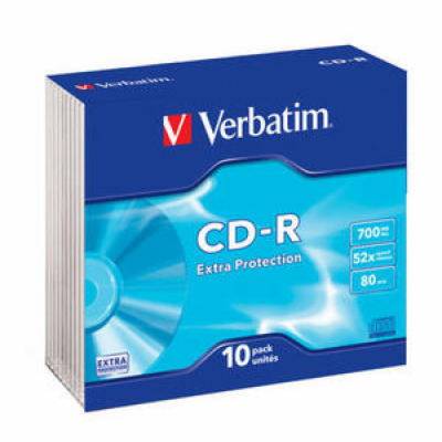 VERBATIM CD-R80 700MB Data Life/ 52x/ slim/ 10pack