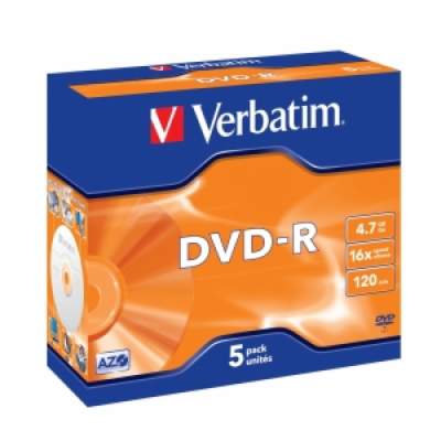 VERBATIM DVD-R (5-pack)Jewel/16x/4.7GB