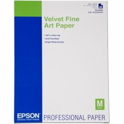 Velvet Fine Art Paper, DIN A2, 260g/m?, 25 listů