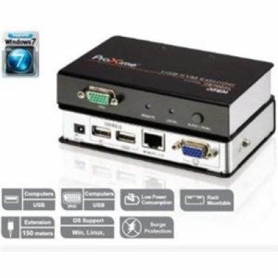 Aten CE-700A KVM extender USB, max. distance 150m ATEN KV...