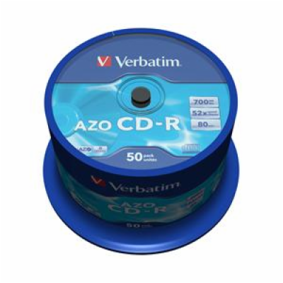 VERBATIM CD-R(50-Pack)Spindle/Crystal/DLP/52x/700MB