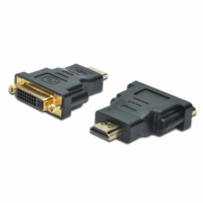 Digitus adaptér HDMI A samec / DVI(24+5) samice, černo/šedý