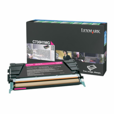 Lexmark C736, X736, X738 Magenta High Yield Return Progra...