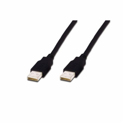 Digitus USB kabel A/samec na A/samec, černý, Měď, 3m