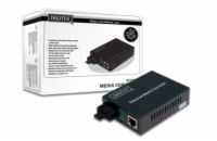 DIGITUS Media Converter, Singlemode 10/100Base-TX to 100Base-FX, Incl. PSU SC connector, Up to 20km