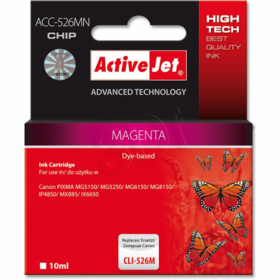 ActiveJet inkoust Canon CLI-526M, 10 ml,  new    ACC-526M