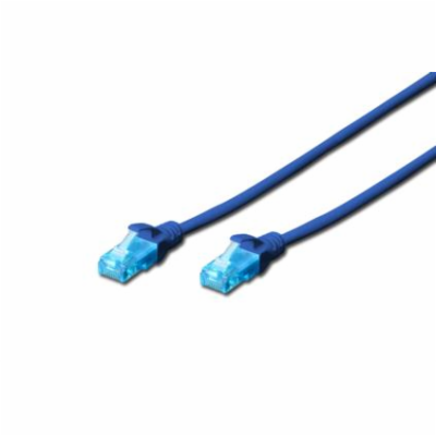 Digitus Ecoline Patch Cable, UTP, CAT 5e, AWG 26/7, modrý...