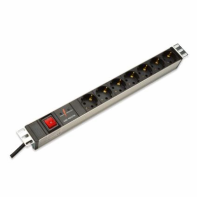 DIGITUS DN-95407 DIGITUS 1U hliníkový PDU, stojanový, 7x ...