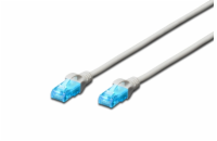 Digitus Ecoline Patch Cable, UTP, CAT 5e, AWG 26/7, šedý 15m, 1ks