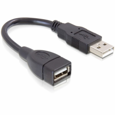 Delock USB 2.0 kabel, prodlužující A-A samec/samice 13 cm