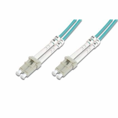 DIGITUS Fiber Optic Patch Cord, LC to LC, Multimode, OM3,...