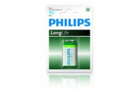 Philips baterie 9V LongLife zinkochloridová - 1ks, blister