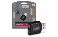 AXAGON ADA-17, USB 2.0 - externí zvuková karta HQ MINI, 96kHz/24-bit stereo, vstup USB-A