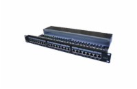 OPTIX STP Patchpanel, Cat.6, 24-Port s vyvázáním