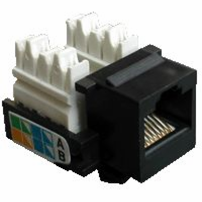 DATACOM Keystone RJ45 UTP CAT5E (110) KLASIK černý