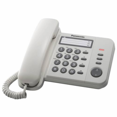 Panasonic KX-TS520,  jednolinkový telefon, KX-TS520FXW bílý 