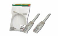 Digitus Patch Cable, UTP, CAT 5e, AWG 26/7, měď, šedý 2m