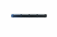 DATACOM Patch panel 19" UTP 24 port CAT5E LSA 1U BK (3x8p)