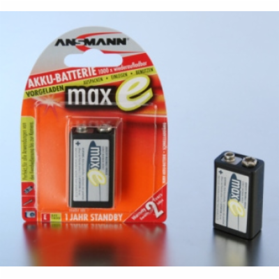 Ansmann akumulátor 9V NiMH 200 mAh (1 ks) maxE