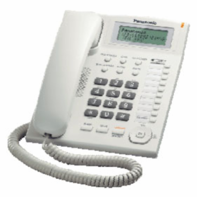 Panasonic KX-TS880FXW - jednolinkový telefon, bílý