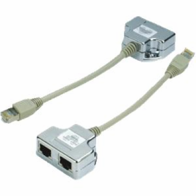 DATACOM "Y" adaptér STP CAT5E  PC / PC+TEL