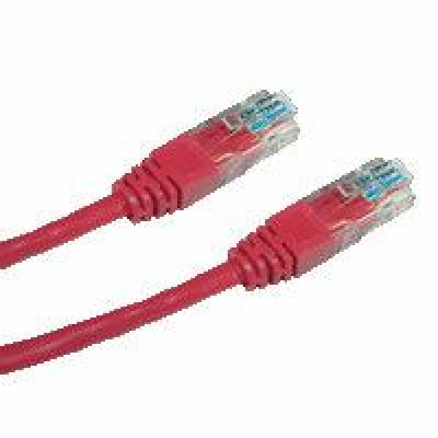 DATACOM Patch kabel UTP CAT5E 1m červený