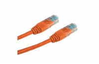 DATACOM patch cord UTP cat5e 3M oranžový