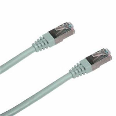 DATACOM Patchkabel 10m,FTP,Cat5e , RJ45, šedý