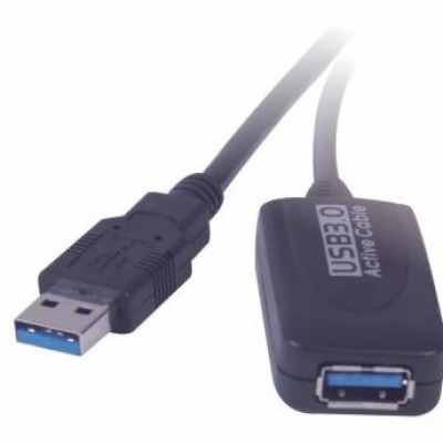 PREMIUMCORD USB 3.0 repeater a prodlužovací kabel A/M-A/F 5m