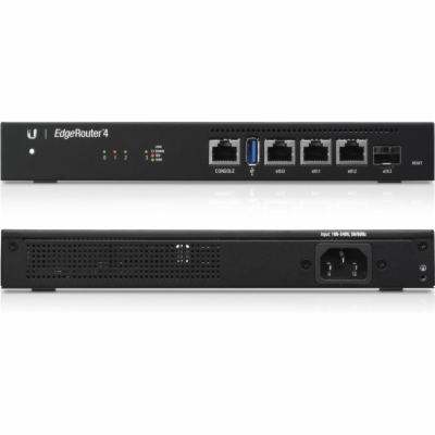 UBNT EdgeMAX EdgeRouter 4 [1GHz quad-core CPU, 1GB RAM, E...