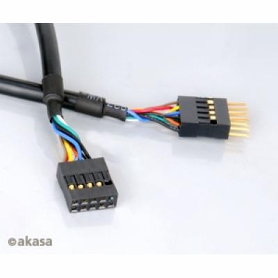 AKASA kabel prodloužení interního USB portu, 40cm