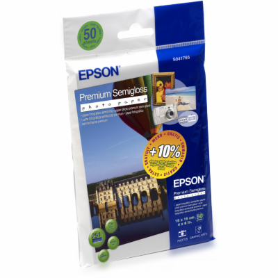 EPSON Premium Semigloss Photo Paper,100x150 mm,50x