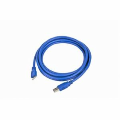 GEMBIRD Kabel USB 3.0 A-Micro B propojovací 1,8m (modrý)