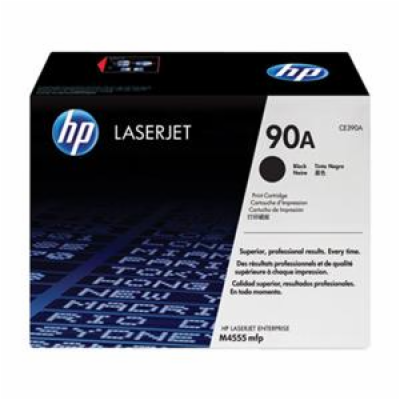 HP 90A Black LJ Toner Cart, CE390A (10,000 pages)